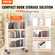 Καλάθι βιβλίων VEVOR, 330 lbs Library Cart, 31,1&quot; x 15,2&quot; x 49,2&quot; Rolling Book Cart, Επίπεδα ράφια σε σχήμα L μονής όψης με ρόδες 4 ιντσών που κλειδώνουν για οικιακά ράφια γραφείου και σχολείου, Book Truck σε λευκό