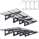 Ράφια αποθήκευσης VEVOR Garage, 2 Pack, 4 x 2 ft Ράφια γκαράζ βαρέως τύπου Επιτοίχια, χωρητικότητα φόρτωσης 500 lbs (Συνολική) Πλωτά ράφια αποθήκευσης γκαράζ, Κατάλληλα για κατάστημα, υπόστεγο, αποθήκευση γκαράζ