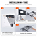 Ράφια αποθήκευσης VEVOR Garage, 2 Pack, 6 x 2 ft Ράφια γκαράζ βαρέως τύπου Επιτοίχια, χωρητικότητα 1000 lbs (Συνολική) Πλωτά ράφια αποθήκευσης γκαράζ, Κατάλληλα για κατάστημα, υπόστεγο, αποθήκευση γκαράζ