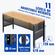 VEVOR Πάγκος Εργασίας Ρυθμιζόμενο Ύψος, 122cm ΠΧ 61cm ΔΧ 97cm Υ Τραπέζι γκαράζ με 72 – 97 cm Ύψος &amp; χωρητικότητα φόρτωσης 900KG, με πρίζες ρεύματος &amp; σκληρό ξύλο πάνω &amp; μεταλλικό πλαίσιο &amp; ποδαράκια, για σπίτι γραφείου
