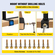 VEVOR Dolly Converter Πλάτος 13 ιντσών x Ύψος 38 ιντσών Μετατροπέας όπλων από χάλυβα 250 LBS Πίνακας χωρητικότητας Εξοπλισμός χειρισμού Dolly