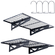 Ράφια αποθήκευσης VEVOR Garage, 2 Pack, 4 x 2 ft Ράφια γκαράζ βαρέως τύπου Επιτοίχια, χωρητικότητα φόρτωσης 502 λίβρες (Συνολική) Πλωτά ράφια αποθήκευσης γκαράζ, Κατάλληλα για κατάστημα, υπόστεγο, αποθήκευση γκαράζ