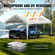 Ανταλλακτικό κάλυμμα κουβούκλιο VEVOR Carport 10 x 20 ποδιών, προστατευτικό κάλυμμα για σκηνή γκαράζ βαρέως τύπου αδιάβροχο &amp; προστατευμένο από την υπεριώδη ακτινοβολία, Εύκολη εγκατάσταση με μπάντζες μπάλας, λευκό (Μόνο επάνω κάλυμμα, δεν περιλαμβάνεται πλαίσιο)