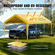 Ανταλλακτικό κάλυμμα κουβούκλιο VEVOR Carport 10 x 20 ft, προστατευτικό κάλυμμα για σκηνή γκαράζ βαρέως τύπου αδιάβροχο και προστασία από την υπεριώδη ακτινοβολία, Εύκολη εγκατάσταση με μπάντζες μπάλας, μπεζ (Μόνο επάνω κάλυμμα, δεν περιλαμβάνεται πλαίσιο)