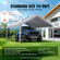 Ανταλλακτικό κάλυμμα κουβούκλιο VEVOR Carport 13 x 20 ποδιών, προστατευτικό κάλυμμα για σκηνές γκαράζ βαρέως τύπου αδιάβροχο και προστασία από την υπεριώδη ακτινοβολία, Εύκολη εγκατάσταση με μπάντζες μπάλας, γκρι (Μόνο επάνω κάλυμμα, δεν περιλαμβάνεται πλαίσιο)
