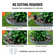 VEVOR Steel Landscape Borders, 5-pack Steel Garden Edge Borders, 39&quot; L x 3&quot; H Straps, Hammer-in Border, Bendable Metal Landscape Horse for Yard, Garden, Lawn, Spike Ύψος 3,15&quot;, Σκούρο γκρι