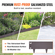VEVOR Steel Landscape Borders, 5-pack Steel Garden Edge Borders, 39&quot; L x 3&quot; H strips, Hammer-in Border, Bendable Metal Landscape Edge for Yard, Garden, 3,15&quot; Spike Height, Rustic Brown