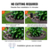 VEVOR Steel Landscape Borders, 5-pack Steel Garden Edge Borders, 39&quot; L x 3&quot; H strips, Hammer-in Border, Bendable Metal Landscape Edge for Yard, Garden, 3,15&quot; Spike Height, Rustic Brown