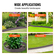 VEVOR Steel Landscape Borders, 5-pack Steel Garden Edge Borders, 39&quot; L x 3&quot; H strips, Hammer-in Border, Bendable Metal Landscape Edge for Yard, Garden, 3,15&quot; Spike Height, Rustic Brown