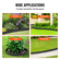 VEVOR Steel Landscape Borders, 4-pack Steel Garden Edge Borders, 40&quot; L x 6&quot; H Straps, Hammer-in Hodge Border with 6 Clips, Endable Metal Landscape Borders for Yard, Garden, Laws