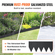VEVOR Steel Landscape Borders, 6-pack Steel Garden Edge Borders, 40&quot; L x 8&quot; H strips, Hammer-in Horging Border with 8 Clips, Endable Metal Landscape Borders for Yard, Garden, Laws