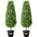 VEVOR 2 Pack 3&#039; Artificial Boxwood Topiary Tree Faux Plant UV Decor In/Outdoor