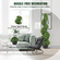 VEVOR Artificial Topiaries Πυξάρι, 4 πόδια ψηλό (2 τεμάχια) Faux topiary φυτό εξωτερικού χώρου, όλο το χρόνο πράσινο φυτό Feaux με αντικαταστάσιμα φύλλα για διακοσμητικά εσωτερικούς / εξωτερικούς χώρους / κήπο