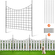 VEVOR Garden Fence, No Dig Fence 36,6&#039;&#039;(H)x29,5&#039;&#039;(L) Animal Barrier Fence, Underground Διακοσμητικός φράκτης κήπου με απόσταση ακίδων 2,5 ιντσών, Μεταλλικός φράχτης σκύλου για την αυλή και την εξωτερική βεράντα, 5 πακέτο