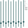 VEVOR 5 πόδια Fence Post 10 Pack T-Post Heavy Duty Μεταλλικοί στύλοι φράχτη πράσινο