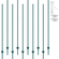 VEVOR 7 Feet Fence Post 10 Pack T-Post Heavy Duty Μεταλλικοί στύλοι φράχτη πράσινο