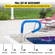 VEVOR Κιγκλίδωμα πισίνας 32x23&quot; Κιγκλίδωμα πισίνας 304 από ανοξείδωτο ατσάλι 250LBS Χωρητικότητα φορτίου Ασημί ανθεκτικό στη σκουριά κουπαστή πισίνας Εξανθρωπισμένος κουπαστής πισίνας με μπλε κάλυμμα λαβής &amp; τρυπάνι M8 &amp; βίδες με αυτοκόλλητη ταινία