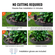 VEVOR Steel Landscape Borders, 5-pack Steel Garden Edge Borders, 39&quot; L x 3&quot; H strips, Hammer-in Border, Bendable Metal Landscape Bord for Yard, Garden, Lawn, Spike Ύψος 3,15&quot; Μαύρο