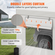 VEVOR Carport, Heavy Duty Caropy 10x20ft, Υπαίθριο κάλυμμα γκαράζ με αφαιρούμενα πλευρικά τοιχώματα, αναδιπλούμενα αεριζόμενα παράθυρα &amp; πόρτες, ανθεκτικό στην υπεριώδη ακτινοβολία αδιάβροχο μουσαμά για αυτοκίνητο, φορτηγό, σκάφος, λευκό