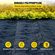 VEVOR 3FTx50FT Premium Weed Barrier Fabric Heavy Duty 5OZ, Υφαντό ύφασμα ελέγχου ζιζανίων, Υψηλή διαπερατότητα κατάλληλο για παρτέρια, ύφασμα γεωύφασμα για το υπόστρωμα, κάλυμμα εδάφους από πολυαιθυλένιο