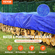 VEVOR Tarp Αδιάβροχο 12x16 ft, Πλαστικό κάλυμμα Poly Tarp 5 Mil, Μουσαμάς εξωτερικού χώρου πολλαπλών χρήσεων με ενισχυμένους δακτύλιους υψηλής αντοχής και άκρες για φορτηγό, RV, Σκάφος, Κάμπινγκ (Μπλε)