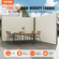 Πτυσσόμενη πλαϊνή τέντα VEVOR, 79&#039;&#039;x 236&#039;&#039; Outdoor Privacy Screen, 180g Polyester-proof retractable Patio Screen, UV 30+ Room Divider Windscreen για Αίθριο, Πίσω αυλή, Μπαλκόνι, Μπεζ