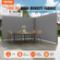 Πτυσσόμενη πλαϊνή τέντα VEVOR, 79&#039;&#039;x 236&#039;&#039; Εξωτερική οθόνη απορρήτου, 180g Πολυεστερική αδιάβροχη ανασυρόμενη σήτα βεράντας, UV 30+ Διαιρέτης Δωματίων Ανεμοθάλαμος για Αίθριο, Πίσω αυλή, Μπαλκόνι, Γκρι