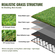 VEVOR Τεχνητό γρασίδι πλακάκια Interlocking Turf Deck Set, 18 Pack 305x305mm, Διακοσμητικό μαξιλάρι δαπέδου από συνθετικό ψεύτικο γρασίδι αυτοστραγγιζόμενο, ιδανικό για Ξύστρα για σκύλους πολλαπλών χρήσεων εσωτερικού χώρου εισόδου εξωτερικού χώρου