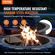 VEVOR Fire Pit Ring με BBQ Fire Ring 40 ιντσών εξωτερικό ατσάλι DIY Campfire Firepit