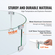 VEVOR Fire Pit Wind Guard, 435 x 170 mm στρογγυλή γυάλινη ασπίδα φλόγας, 6 mm πάχος πυροσβεστικό τραπέζι, Clear Tempered Glass Flame Guard για προπάνιο, φυσικό αέριο, εξωτερικούς χώρους, βεράντα, πίσω αυλή