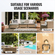 VEVOR Glass Wind Guard για ορθογώνιο τραπέζι πυρκαγιάς 748 x 340 x 165 mm, πάχους 8 mm και ανθεκτικό σκληρυμένο γυαλί με γωνιακό βραχίονα αλουμινίου και λαστιχένια πόδια, εύκολο στη συναρμολόγηση
