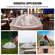VEVOR Fire Pit Spark Screen Round 27&quot;, Ενισχυμένο μεταλλικό κάλυμμα βαρέως τύπου από χάλυβα, καπάκι εξωτερικού χώρου πυροσβεστήρων, επάνω καλύμματα οθόνης που ανοίγουν εύκολα στρογγυλά με λαβή δακτυλίου για υπαίθρια αυλή πυροσβεστήρων στην πίσω αυλή