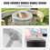 VEVOR Fire Pit Spark Screen Round 36&quot;, Ενισχυμένο μεταλλικό κάλυμμα από χάλυβα βαρέως τύπου, καπάκι εξωτερικού χώρου πυροσβεστήρων, επάνω καλύμματα οθόνης που ανοίγουν εύκολα στρογγυλά με λαβή δακτυλίου για υπαίθρια αυλή πυροσβεστήρων στο πίσω μέρος