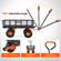VEVOR Garden Dump Cart Βαρέως τύπου μεταλλικά καρότσια και βαγόνια 880 λίβρες Φόρτωση