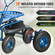 Κάθισμα εργασίας VEVOR Garden Cart Rolling με ρόδες, σκαμπό κηπουρικής για φύτευση, περιστρεφόμενο κάθισμα 360 μοιρών, σκούτερ βαγόνι με λαβή τιμονιού &amp; δίσκος βοηθητικών εργαλείων, χρήση για βεράντα, αυλή και εξωτερικούς χώρους, μπλε