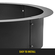 Δαχτυλίδι VEVOR Fire Pit Δαχτυλίδι 45 ιντσών Fire Pit Pan Δαχτυλίδι τζάκι από συμπαγές χάλυβα βαρέως τύπου Δαχτυλίδι/επένδυση για φωτιά στο τζάκι Έδαφος για υπαίθριο κάμπινγκ