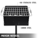 Ψησταριά VEVOR Outdoor Park Style Grill 16 x 16 ιντσών Carbon Steel Style Park Style BBQ Grill Ρυθμιζόμενη ψησταριά πάρκου με κάρβουνο με σχάρα από ανοξείδωτο χάλυβα Εξωτερική σχάρα πάρκου, κολόνα στο έδαφος