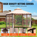 Κιόσκι VEVOR Patio για 6-8 άτομα, Κιόσκι Backyard 10 x 10 FT, με κουνουπιέρα, μεταλλικό σκελετό και πολυεστέρα 180G με επίστρωση PU, υπαίθριο στέγαστρο για αίθριο, αυλή, γκαζόν, κήπο, κατάστρωμα