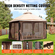 Κιόσκι VEVOR Patio για 10-12 Άτομα, Κιόσκι Backyard 10 x 13 FT, με κουνουπιέρα, μεταλλικό σκελετό και πολυεστέρα 180G με επίστρωση PU, υπαίθριο στέγαστρο για αίθριο, πίσω αυλή, γκαζόν, κήπο, κατάστρωμα