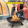 Μπολ VEVOR Fire Pit, 30 ιντσών βαθύ στρογγυλό μπολ από ανθρακούχο χάλυβα, καύση ξύλου για εξωτερικές αυλές, αυλές και χρήσεις κατασκήνωσης, με τρύπα αποστράγγισης, φορητές λαβές και ραβδί καυσόξυλου, μαύρο