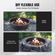 VEVOR Fire Pit Ring Round 44 inch Outer Steel Liner DIY Firepit Ring Campfire