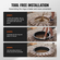 VEVOR Fire Pit Ring Round 35 inch Outer Steel Liner DIY Firepit Ring Campfire