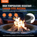 VEVOR Fire Pit Ring Round 45 inch Outer Steel Liner DIY Firepit Ring Campfire