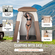 Σκηνή ντους VEVOR Camping, 66&quot; x 66&quot; x 87&quot; 1 Δωμάτιο Υπερμεγέθη Φορητό Υπαίθριο Καταφύγιο, Σκηνή ιδιωτικότητας με αποσπώμενη κορυφή, τσέπες, σχοινί κρεμάστρου και ρούχο, για ντύσιμο, αλλαξιέρα, τουαλέτα, μπάνιο