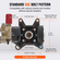 VEVOR αντλία πλύσης πίεσης 1&quot; Shaft Horizontal Triplex Plunger 4000 PSI 4.0GPM