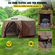 Σκηνή με οθόνη VEVOR Gazebo, 10 x 10 πόδια, 6 όψεων αναδυόμενη σκηνή με κουβούκλιο για κάμπινγκ με δίχτυα παράθυρα, φορητή τσάντα μεταφοράς, στάχτες εδάφους, σκηνές μεγάλης σκιάς για υπαίθριο κάμπινγκ, γκαζόν και αυλή