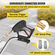 VEVOR Surface Cleaner 21 Inch Pressure Flat Surface Cleaning 4000 PSI Max Working Pressure Flat Surface Cleaner Από ανοξείδωτο ατσάλι Καθαριστικό περιστρεφόμενων επιφανειών με ρόδες Power Washer Scrubber δαπέδου