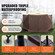 VEVOR Pop-up Gazebo Tent Pop-Up Screen Σκηνή 6 όψεων με κουβούκλιο Καφέ καταφύγιο για τον ήλιο