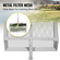 VEVOR Sand Rake, 52 ιντσών Pole Beach Rake, Red Iron Lake Weed Rakes, 16&quot; Aquatic Weeds Muck Sand Flea Rakes, Weed Cleaning Tool for Beach Lake Pond River Landscaping με αποσπώμενο κοντάρι και δίχτυ
