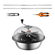 VEVOR Leaf Bowl Trimmer, 24&#039;&#039; Trimmer Bowl, Χειροκίνητο Bud Trimmer με λεπίδες από ανοξείδωτο ατσάλι για περιστροφή περιστροφής, περιλαμβάνεται θόλος καθαρής ορατότητας και κλαδευτήρι χειρός, για κοπή φύλλων, μπουμπουκιών, λουλουδιών